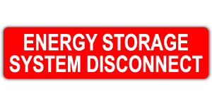 #305 - ENERGY STORAGE SYSTEM DISCONNECT