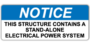 #310 - NOTICE - THIS STRUCTURE CONTAINS STAND ALONE SYSTEM