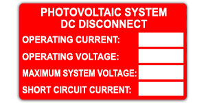 #611 - SOLAR DC DISCONNECT