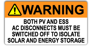 #102 - PV & ES DISCONNECTS